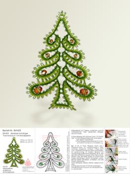 423 Bastelset Anhnger "Tannenbaum" mit Kristallperlen