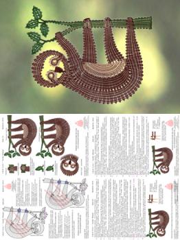 414 Klppelbrief Faultier "Elfriede"