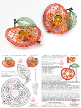 407 Klppelbrief Apfel" fr Holz-Teelichthalter