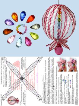 397 Bastelset  Regenbogentrpfchen mit 10 bunten Tropfen aus Acryl