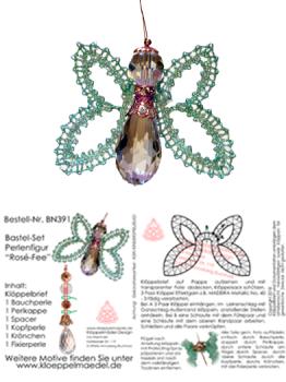 391 Bastelset Perlenfigur "Ros-Fee"