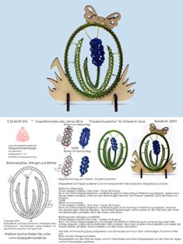 376 Klppelbrief "Traubenhyazinthe" - Blmchen des Jahres 2016