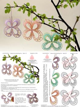 374 Klppelbrief "Kleines Schmetterlings-Trio"