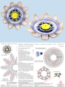 352 Klppelbrief Passionsblume" fr Holz-Teelichthalter