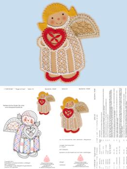 349 Klppelbrief Engel mit Herz