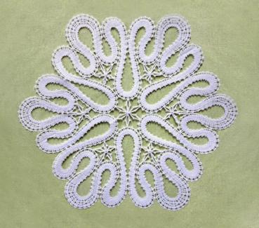 Preview: 204 Klöppelbrief Kleine Decke „Loops“