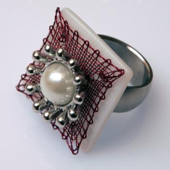 064 Klöppelbrief 4 Schmuck-Anhänger "Fantasy“ für Wechselschmuck