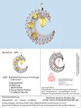 292 Klöppelschmuck Bastelset  „Citrinchen“