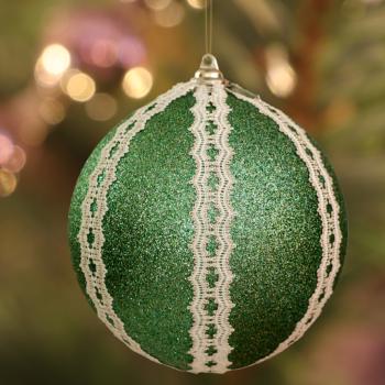 552 Klöppelbrief Verzierungen für ganz große Christbaumkugeln "Filament"  10 cm bis 20 cm Durchmesser