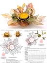 210 Klöppelbrief  „Blätterreigen“- Blätter und Früchte für Teelichthalter